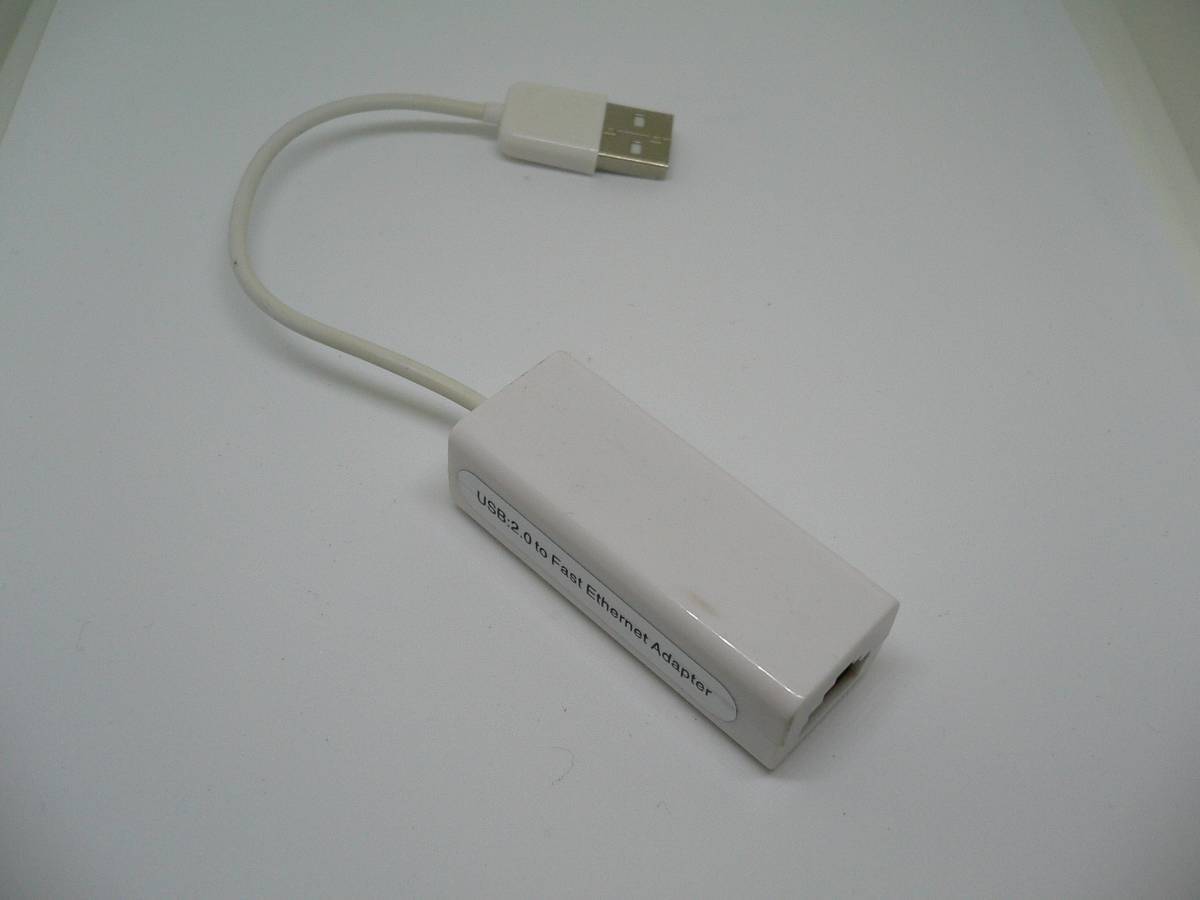 【新品】 クリップポスト便 USB2.0イーサネット 有線LAN接続用 USB アダプター(USB:2.0toFast Ethernet Adapter 白)1_画像10