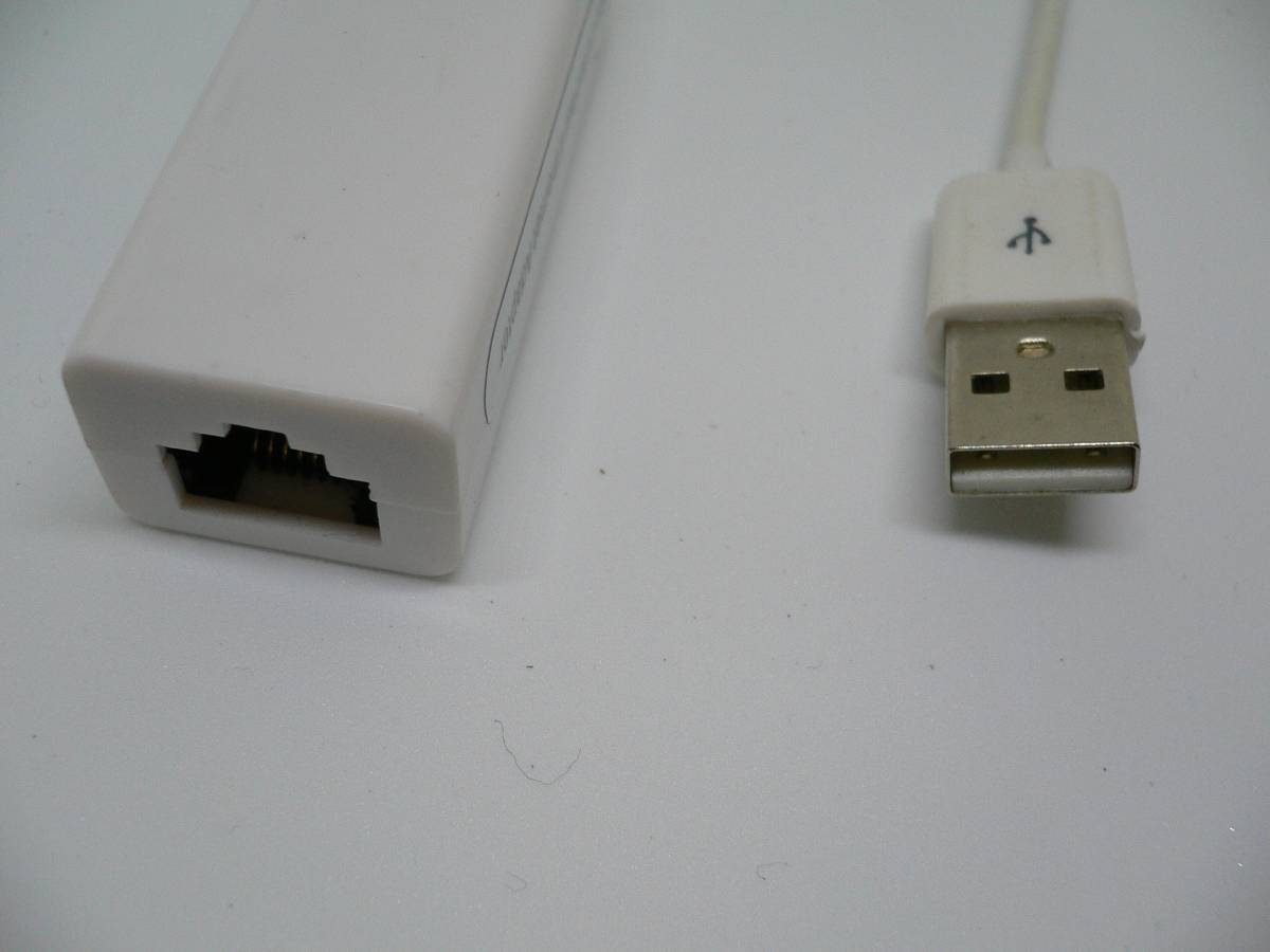 【新品】 クリップポスト便 USB2.0イーサネット 有線LAN接続用 USB アダプター(USB:2.0toFast Ethernet Adapter 白)1_画像3