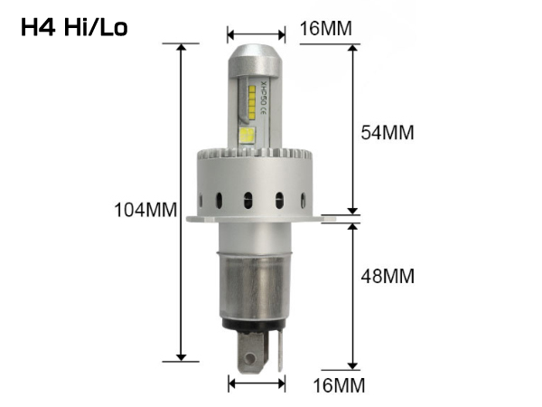 スズキ キャリー DA63T◆ワンタッチ取付PHILIPS 16000LM H4 Hi/Lo LEDヘッドライト車検対応6500K_画像2