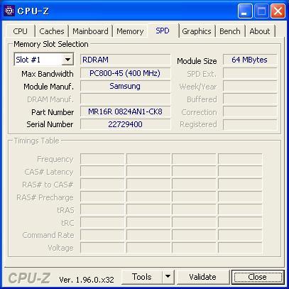 SAMSUNG (MR16R0824AN1-CK8) PC800-45 64MB *2 sheets set ( total 128MB)*