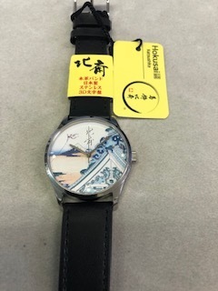 葛飾北斎腕時計 クオーツ 日本製 3D文字盤
