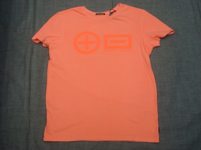 【在庫あり】 新品CHIEMSEE(キムジー)メンズTシャツSABANG 92 ・・実物は、もう少し明るい感じです！ (M) ORANGE NEON インナーウエア
