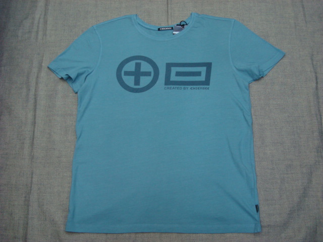 新品CHIEMSEE(キムジー)メンズTシャツSABANG 18-4217 BLUE STONE (M)