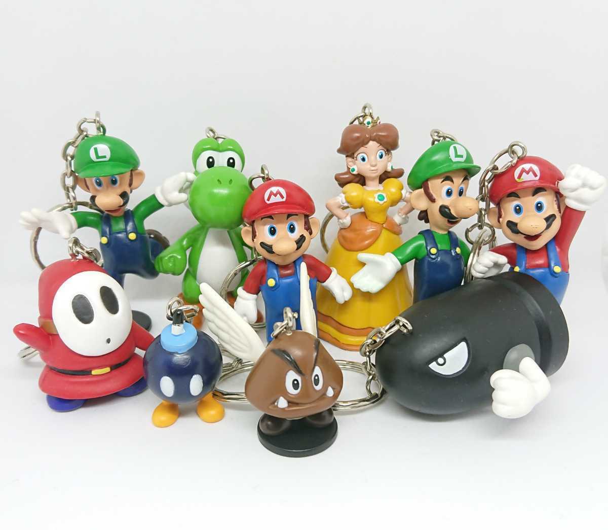スーパーマリオ フィギュアキーホルダー 3個セット - メルカリ
