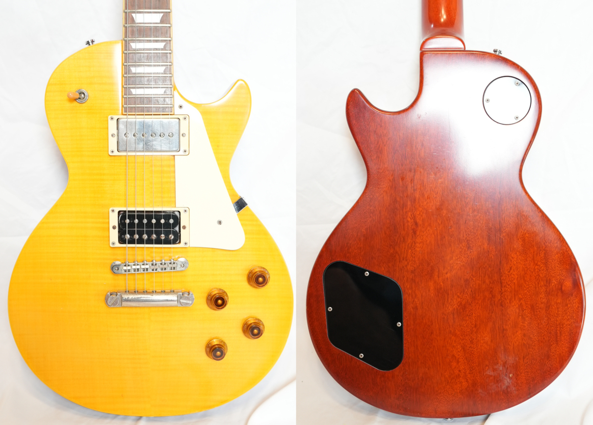 ★EDWARDS/ESP★E-LP-108LTS VLD (改) レモンドロップ レスポールスタンダード Seymour Duncan+Gibsonピックアップ搭載 2011年製 ラッカー_画像1