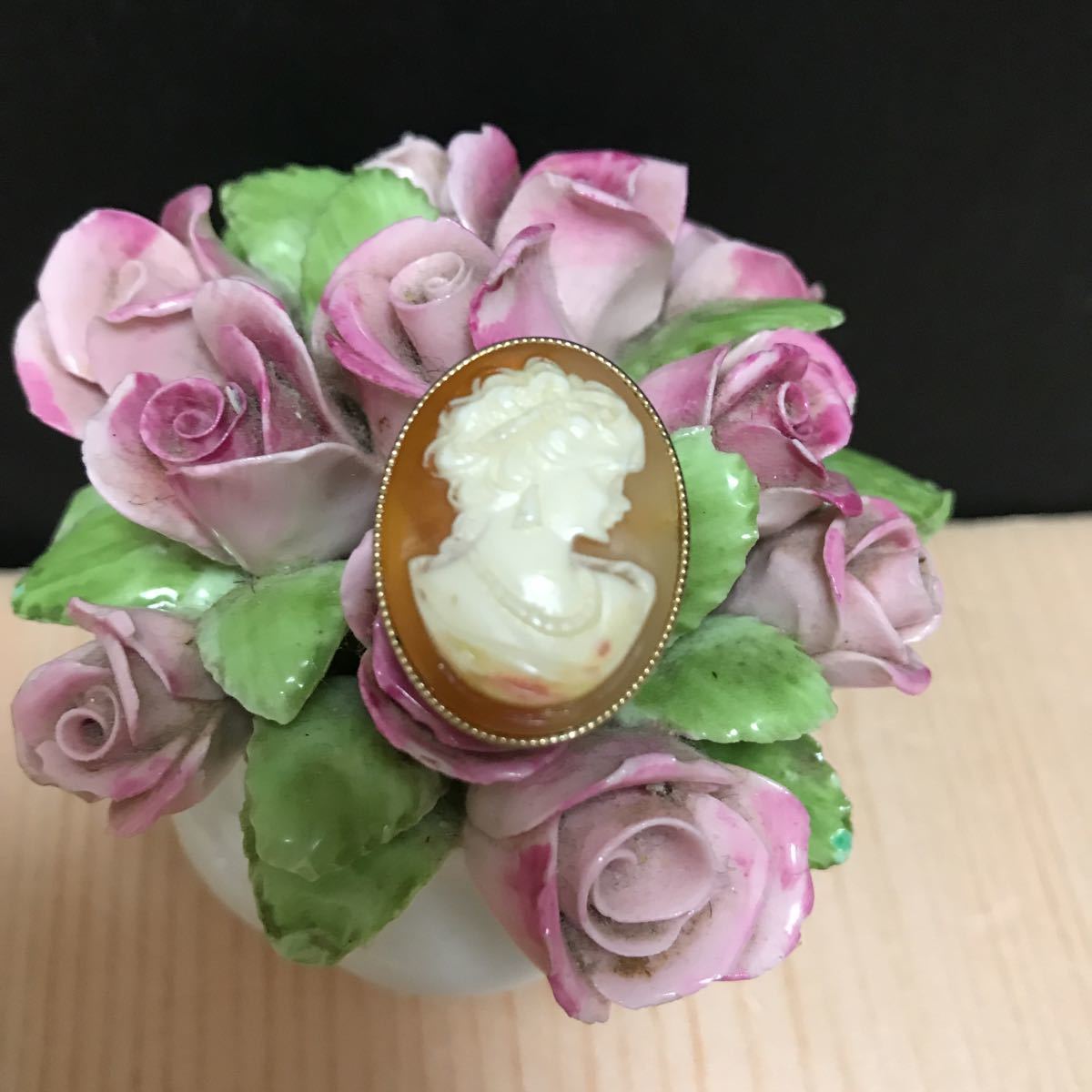 カメオブローチ フランス購入 ヴィンテージレア希少 美品