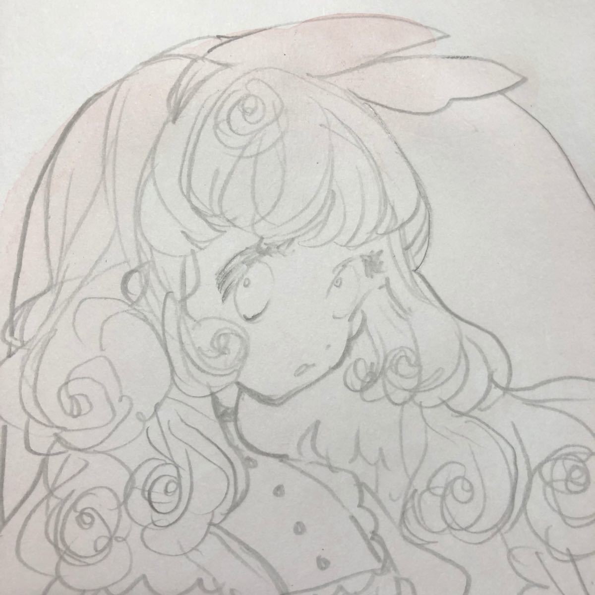 Paypayフリマ 手描きイラスト ドローイング イラスト原画 薔薇のアリス オリジナル Paypayフリマ 手描きイラスト ドローイング イラスト原画 薔薇のアリス オリジナル