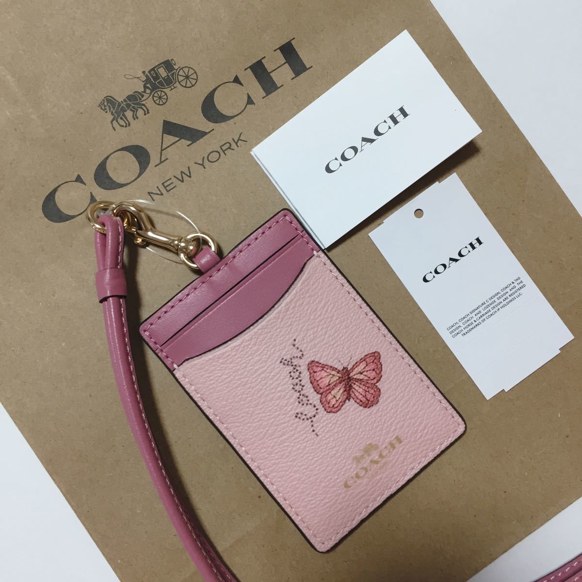 新品 COACH コーチ パスケース IDカードケース ランヤード 新品 COACH コーチ パスケース IDカードケース ランヤード