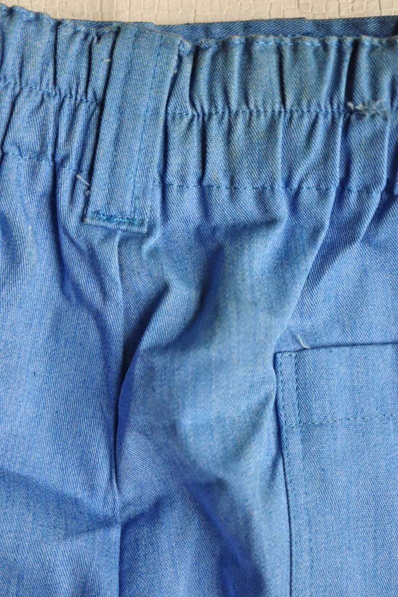 1565-水色　昭和　男の子　少年　男児　ハーフパンツ　半ズボン　水色　ブルー　綿・ポリ　130㎝　マクレオード　未使用　長期保管品　_画像5