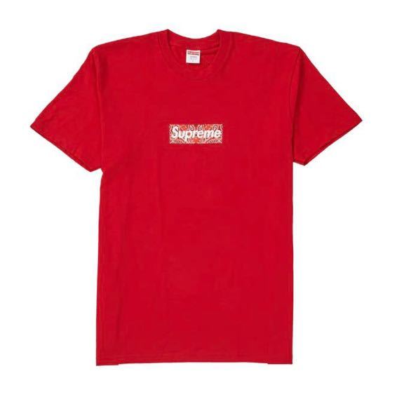 海外正規 新品 シュプリーム SUPREME Bandana Box Logo Tee バンダナ ボックスロゴ Tシャツ RED レッド 赤 メンズ 新作_画像3