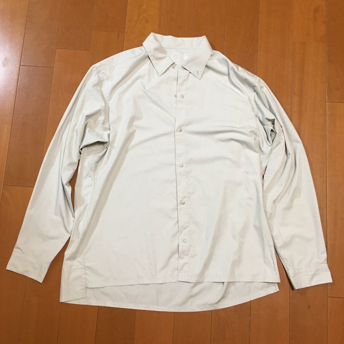 試着のみ 山と道 bamboo shirts ホワイトサンド XL