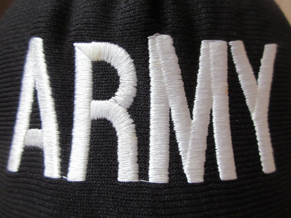 90's USA製 US ARMY EAGLE CREST 刺繍 キャップ ブラック アメリカ陸軍United States Army U.S. ミリタリー 軍物CAP帽子 ヴィンテージ 装備_画像8