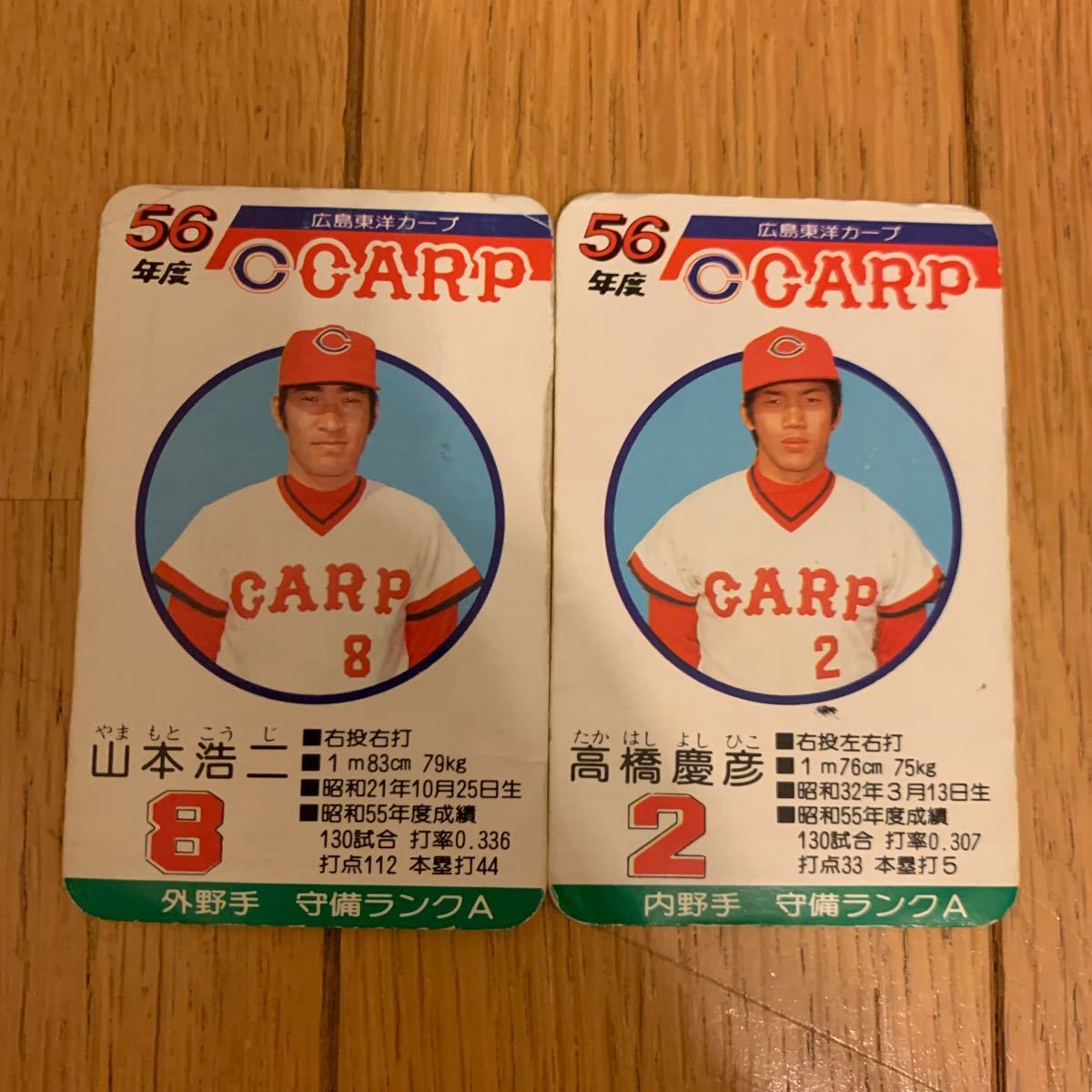 超格安価格 タカラプロ野球カードゲーム 昭和レトロ56年度 広島東洋 