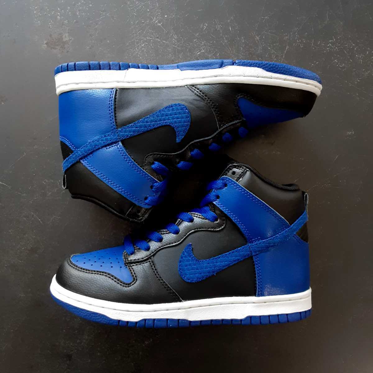 即決送料無料 レディース 22.5cm NIKE DUNK HIGH ROYAL BLUE 317982-049 ナイキ ダンク ハイカット ロイヤル  ブルー