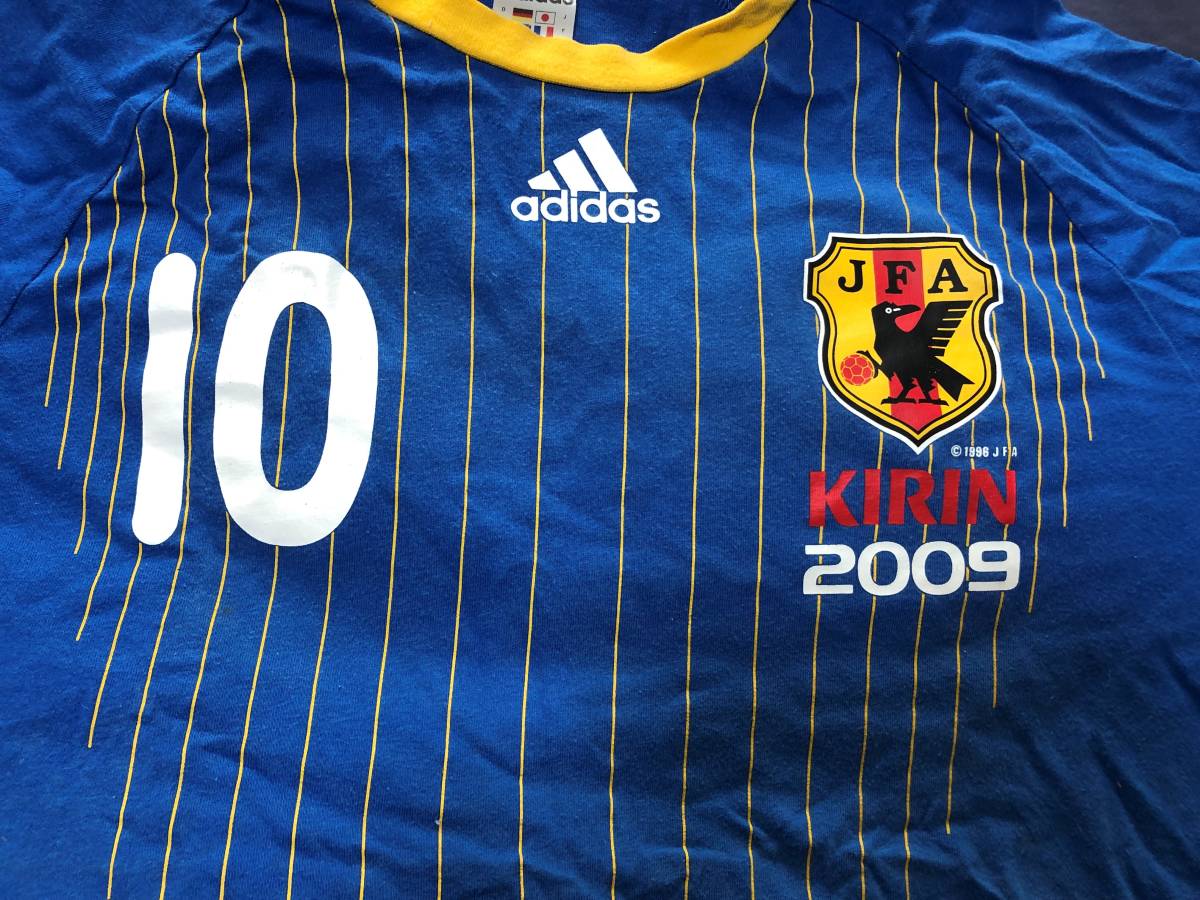 ★adidas サッカー日本代表 レプリカTシャツ L 2009 JFA KIRIN_画像2