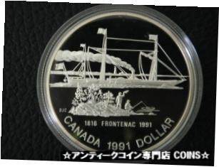 シルバー ゴールド アンティークコイン Canada 1991 Large Silver Proof $1-Sh #11276 その他