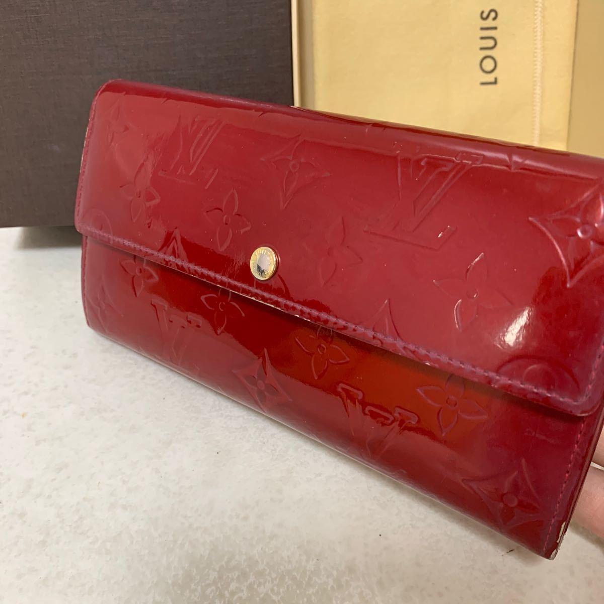 ルイヴィトン 長財布 ヴェルニ LOUIS VUITTON モノグラム