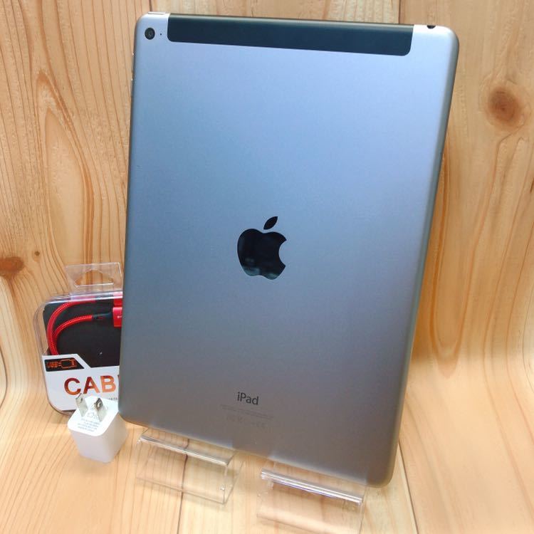 au 本体 iPad Air 2 16 GB 101 シルバー 電池良好-