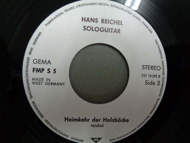 HANS REICHEL/SOLOGUITAR★シングル FMP_画像7