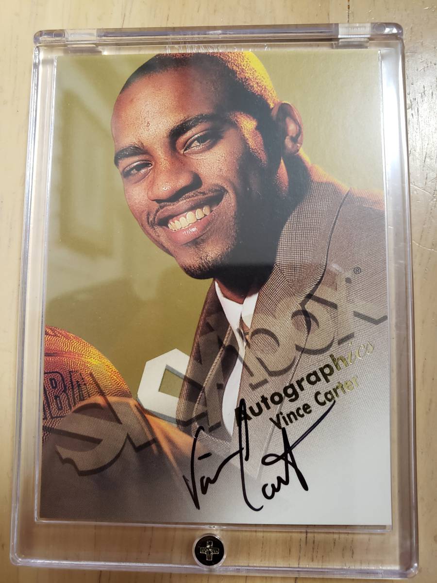  автограф 1998 -99 Skybox Autographics VINCE CARTER RC Auto / ведро s машина ta-Autograph