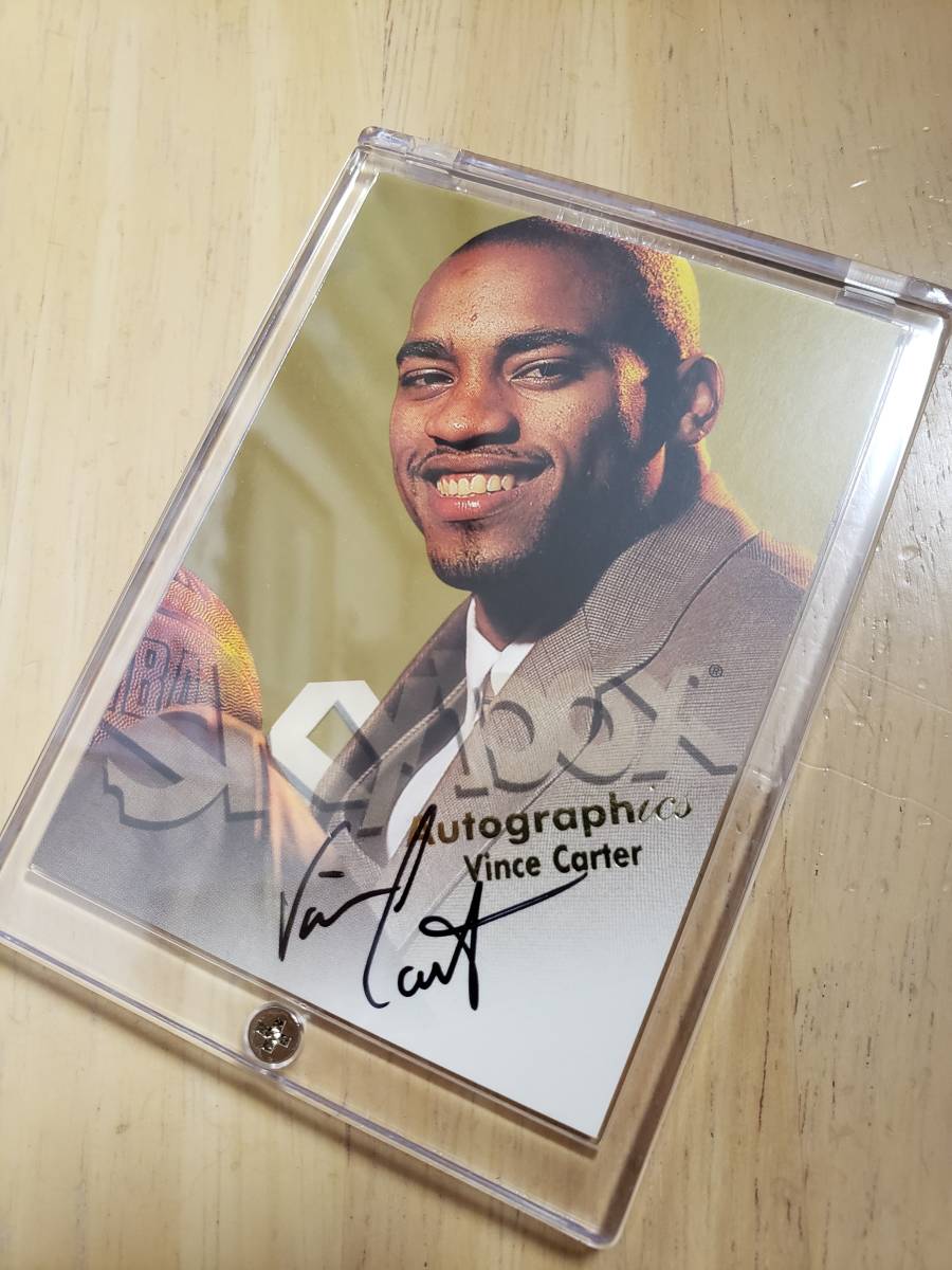  автограф 1998 -99 Skybox Autographics VINCE CARTER RC Auto / ведро s машина ta-Autograph