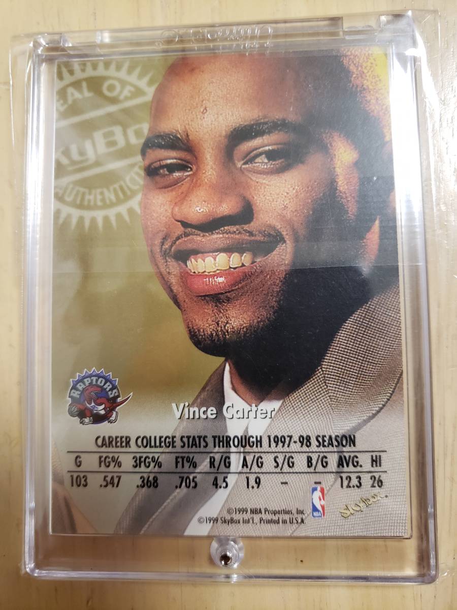  автограф 1998 -99 Skybox Autographics VINCE CARTER RC Auto / ведро s машина ta-Autograph