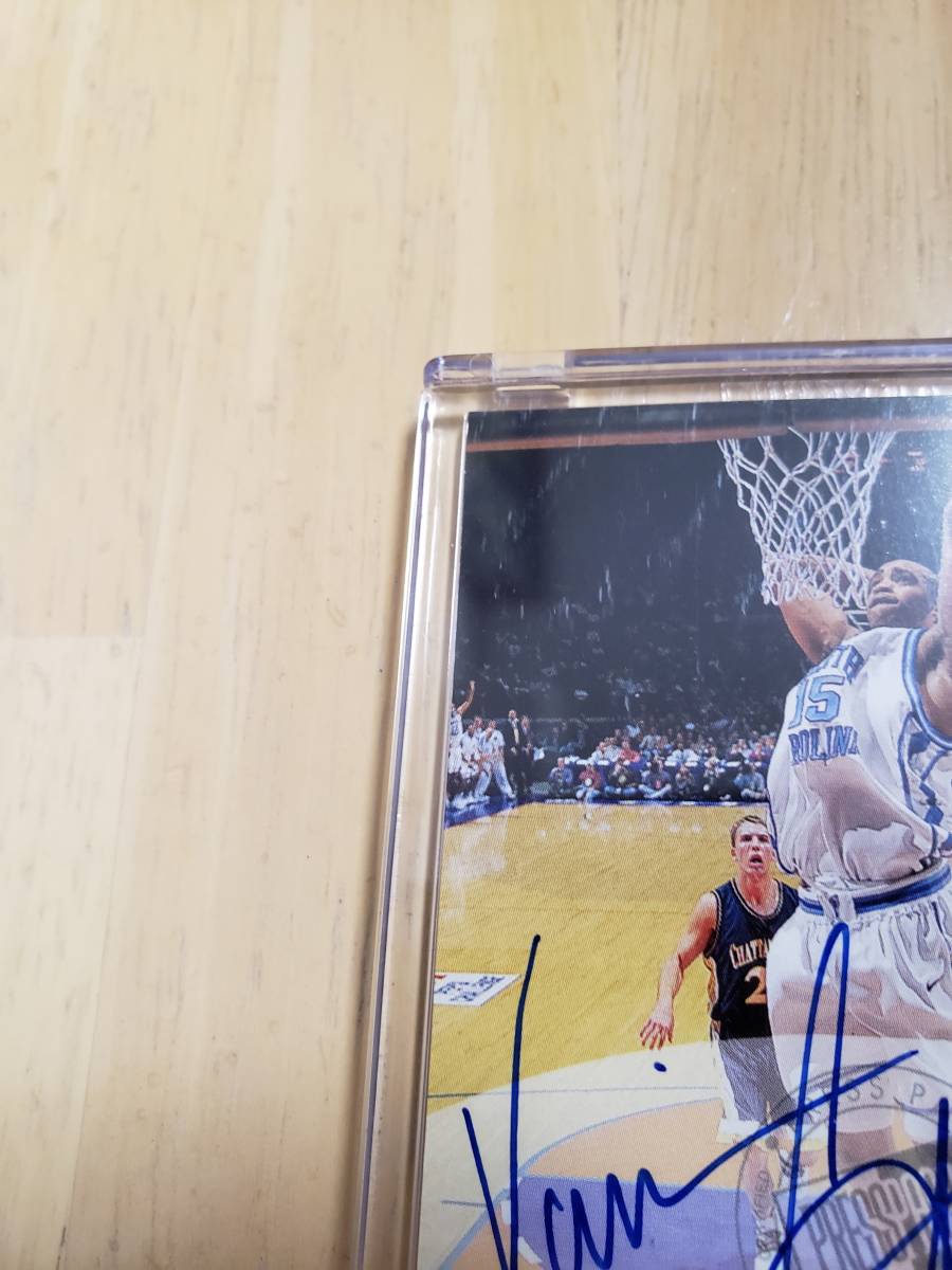 サイン 1998 -99 PressPass VINCE CARTER RC Auto / ビンス カーター Autograph North Carolina _画像4