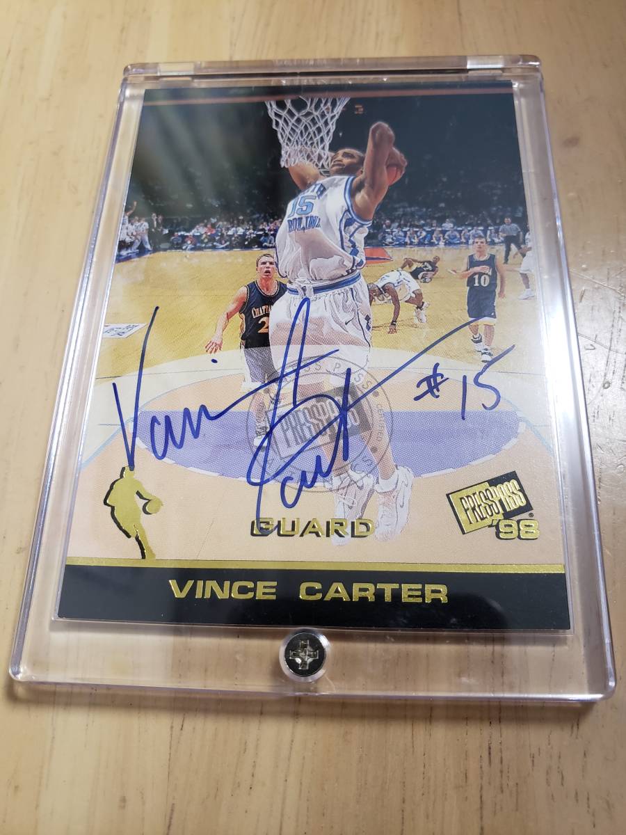 サイン 1998 -99 PressPass VINCE CARTER RC Auto / ビンス カーター