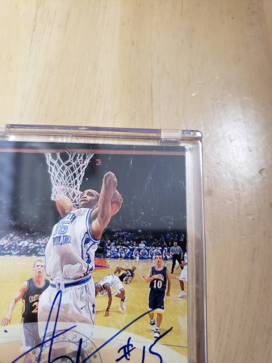 サイン 1998 -99 PressPass VINCE CARTER RC Auto / ビンス カーター Autograph North Carolina _画像5