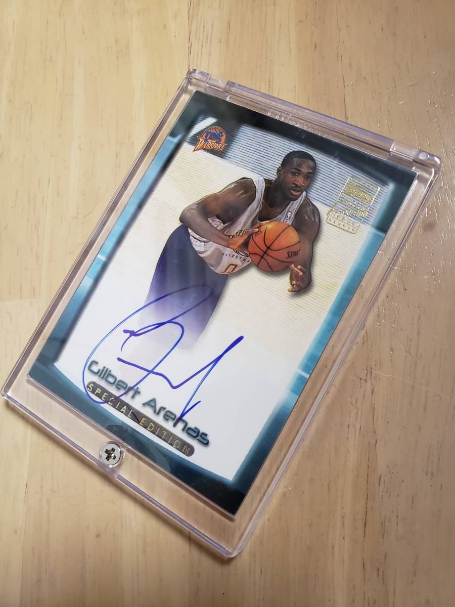 サイン 2001 -02 Topps GILBERT ARENAS RC Auto / ギルバート アリーナス Autograph _画像7