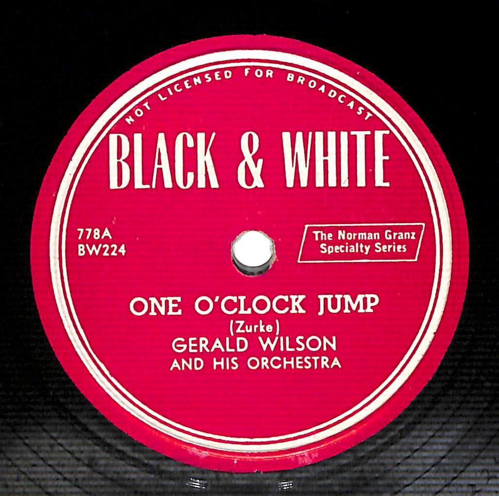 S0215/JAZZ SP/ rice /BLACK&WHITE/Gerald Wilson And His Orchestra/One O\'clock Jump/Warm Mood