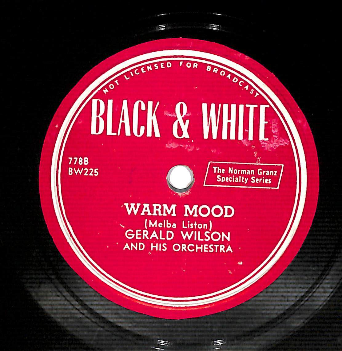 S0215/JAZZ SP/ rice /BLACK&WHITE/Gerald Wilson And His Orchestra/One O\'clock Jump/Warm Mood