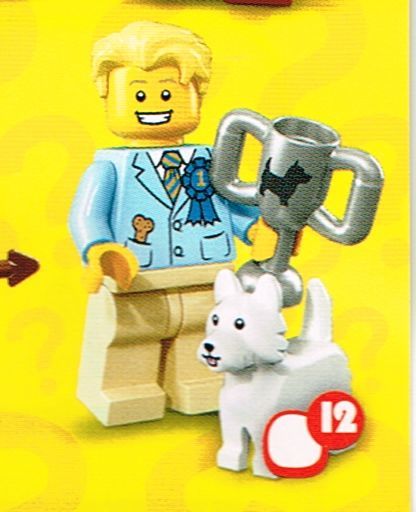 ■LEGO レゴミニフィグ シリーズ16ドッグショー優勝者(+イヌとトロフィ)■_サンプル画像