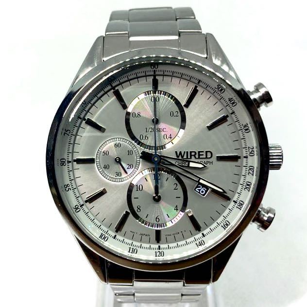 美品 電池新品 送料込 セイコー SEIKO ワイアード WIRED クロノ 美品 電池新品 送料込 セイコー SEIKO ワイアード WIRED クロノ