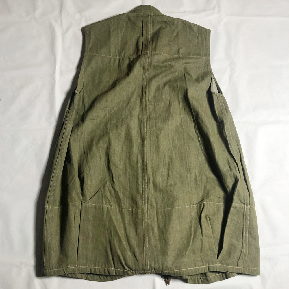 DEAD! 40's ブリティッシュアーミー パラシュート ベスト VEST BRITISH ARMY 空挺部隊 イギリス軍 GREEN DENIM グリーンデニム レア 英国軍_画像10