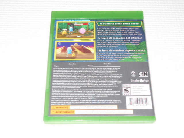 XBOX ONE*ADVENTURE TIME FINE & JAKE INVESTIGATIONS overseas edition ( domestic body operation possibility )* box attaching * instructions attaching * soft attaching 