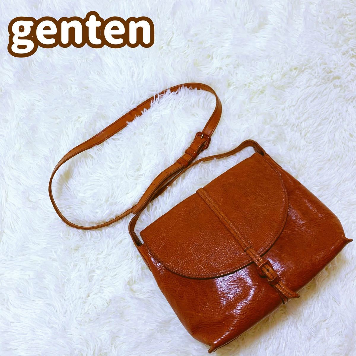 genten ゲンテン ショルダーバッグ オールレザー トスカ|PayPayフリマ