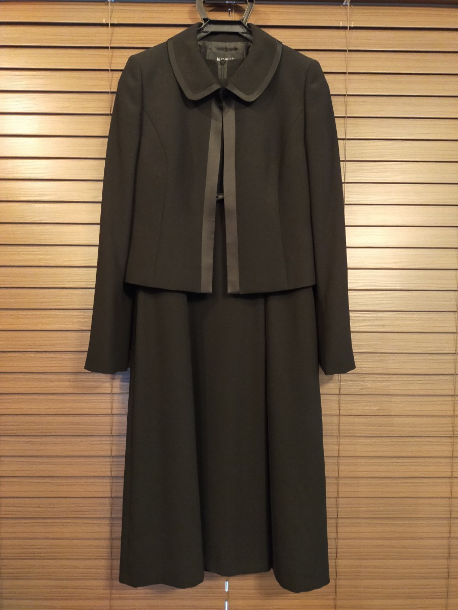 ヒロミチナカノ Hiromichi Nakano フォーマル 礼服 喪服 ブラックフォーマル 半袖ワンピース