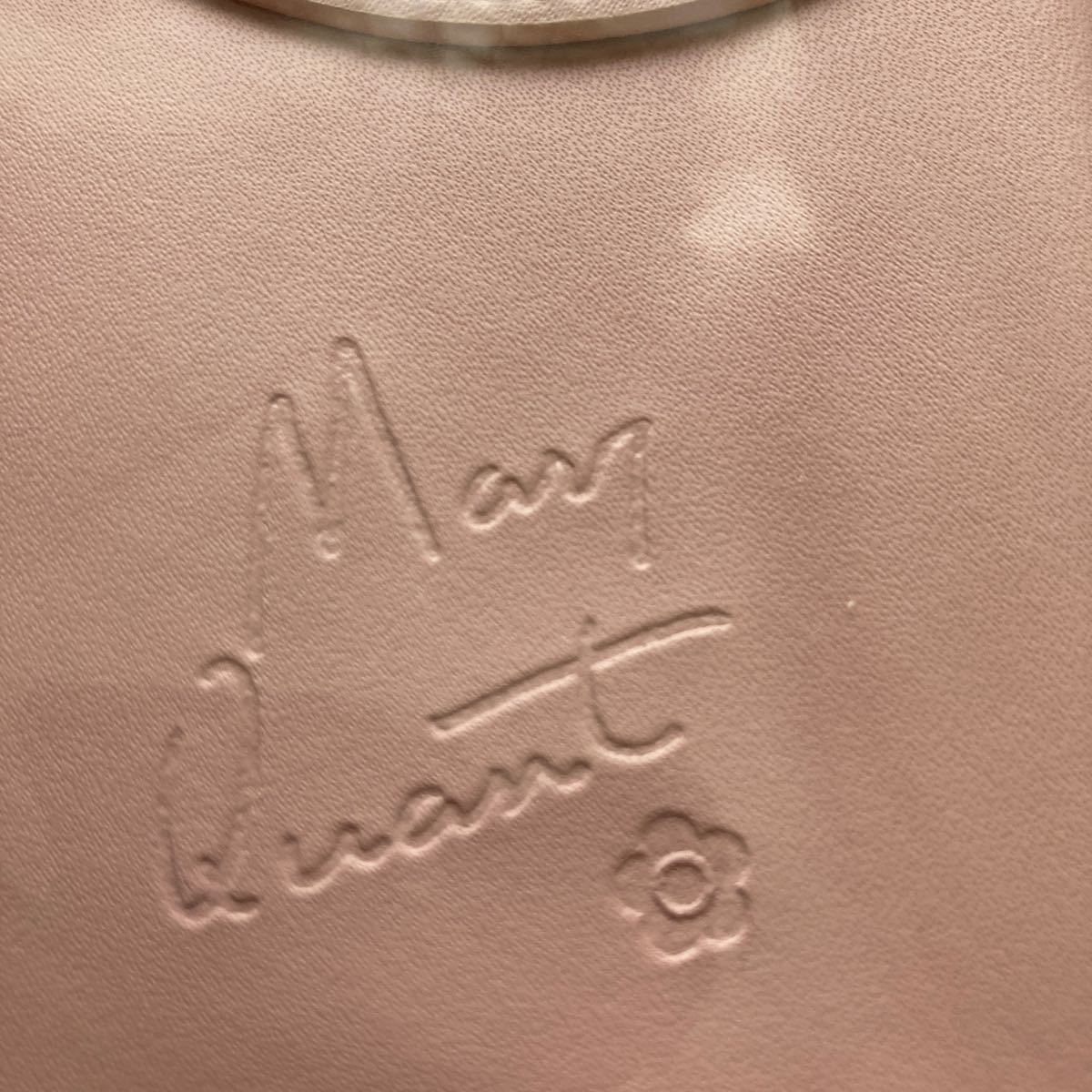 希少新品非売品 MARYQUANT マリークヮント レザーポシェット 牛革 ポーチ 携帯ケース スマホポーチ  ピンク