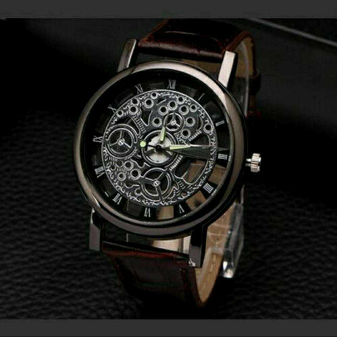 新品　スケルトン 　腕時計　ブラック　シルバー　6_画像5