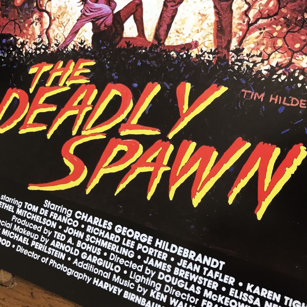  poster [ dead Lee * Spawn ](The Deadly Spawn)1983*A3 size * Yusei from thing body X/ Monstar /s platter 