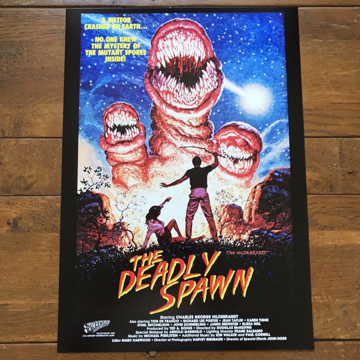  poster [ dead Lee * Spawn ](The Deadly Spawn)1983*A3 size * Yusei from thing body X/ Monstar /s platter 