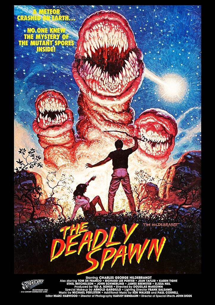  poster [ dead Lee * Spawn ](The Deadly Spawn)1983*A3 size * Yusei from thing body X/ Monstar /s platter 