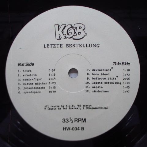 K.G.B.-Letzte Bestellung (US Orig.LP)_画像3