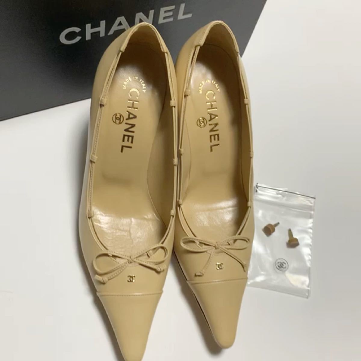 豪華で新しい 【最高級】美品 CHANEL シャネル パンプス 36 ココマーク