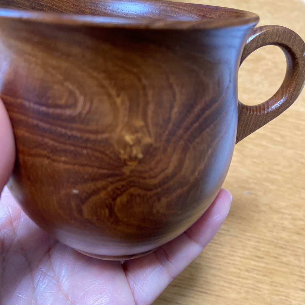 ウッド カップ　木製 マグ ペア 2個セット 木 コーヒーカップ マグカップ