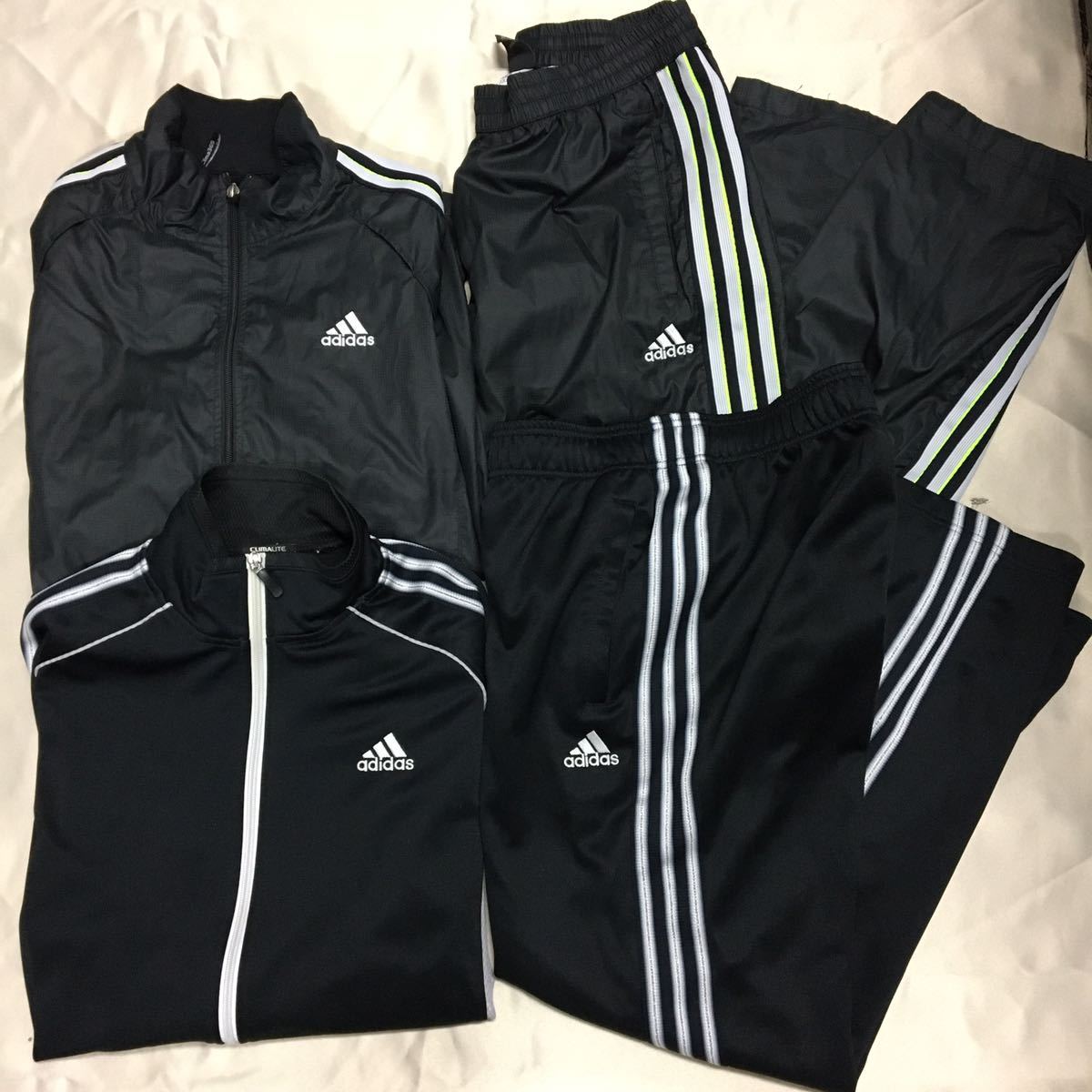 ★adidas アディダス上下セット ジャージ ウィンドブレーカー　セット　サイズO_画像1