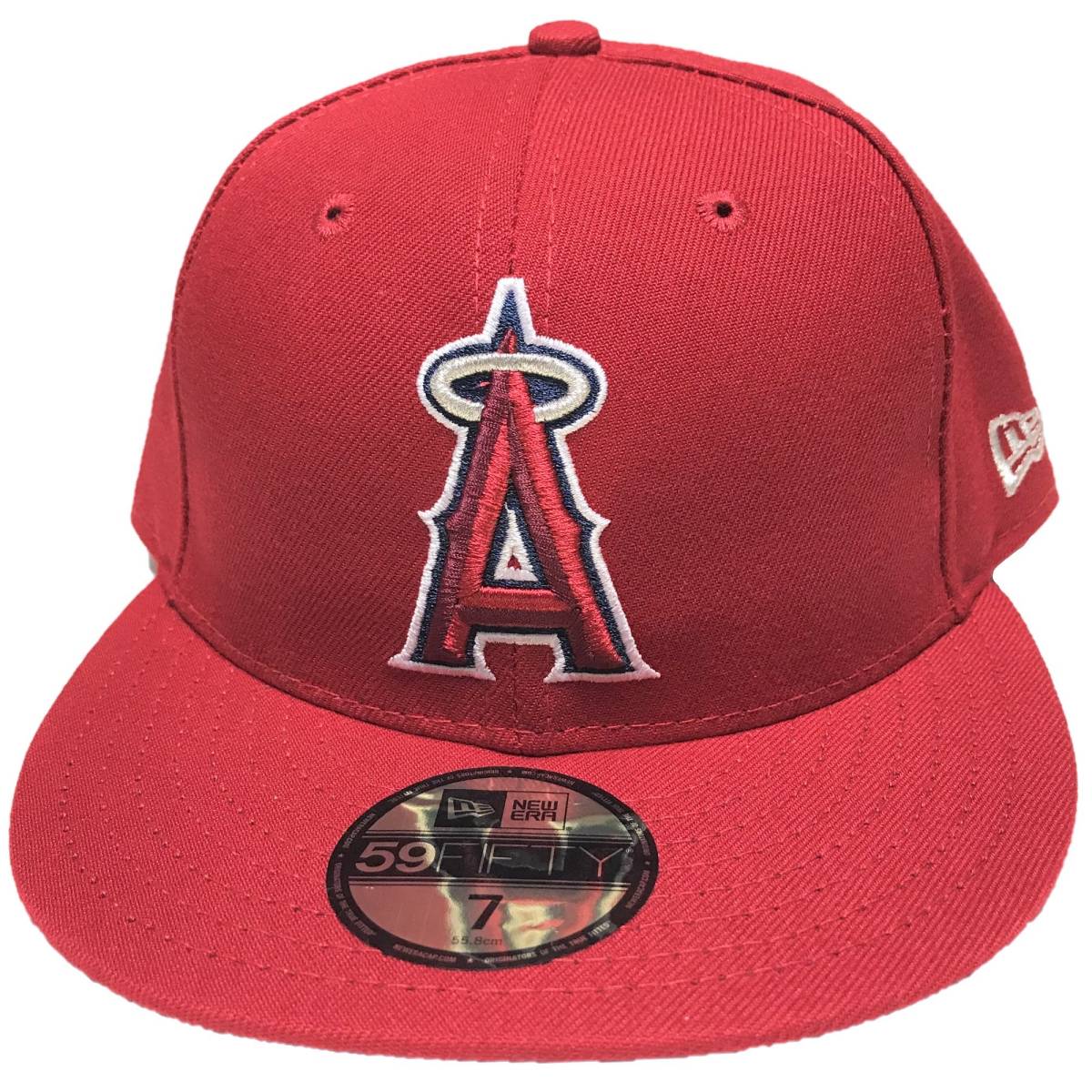 New Era ニューエラ MLB Los Angeles Angels ロサンゼルス エンゼルス ベースボールキャップ（レッド）(7 3/8 58.7cm) [並行輸入品]_画像2