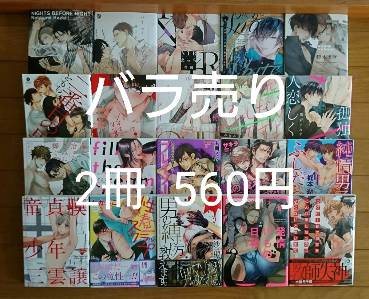 ◆2冊 560円ページ◆ BLコミック バラ売り