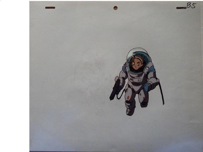 なつかしのアニメ 森岡浩之さん原作 星界の紋章 宇宙服のセールナイ セル画 動画です 12周年記念イベントが